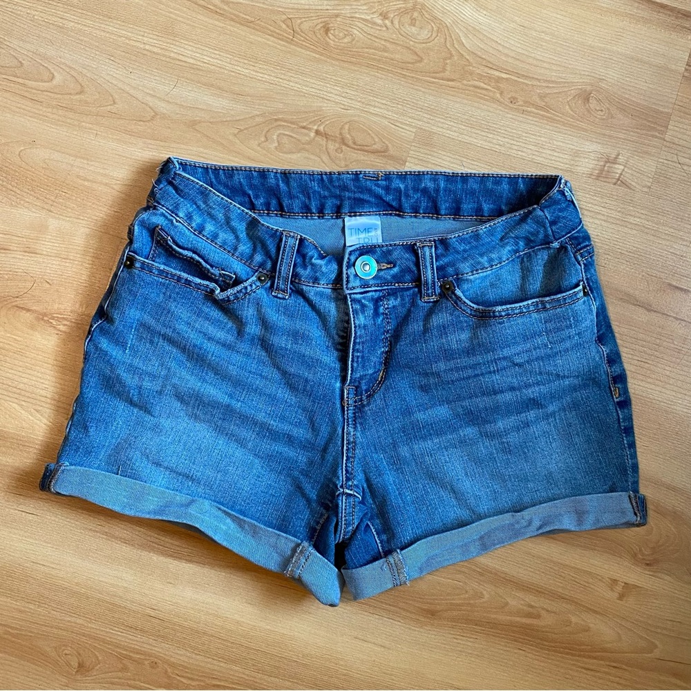 Denim Stretch Shorts